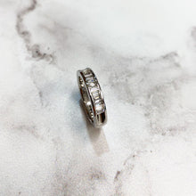 Load image into Gallery viewer, 18ct White Gold Baguette Half Eternity
