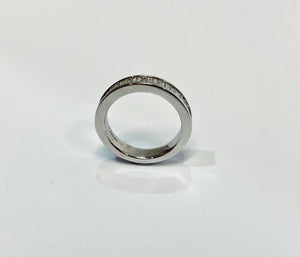 18ct White Gold Baguette Half Eternity