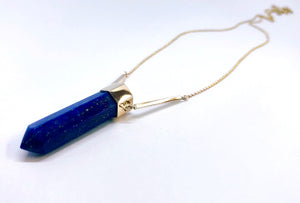 Yellow Gold and Lapis Lazuli Pendant