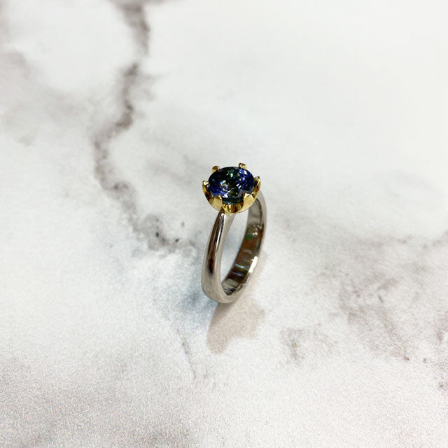 Unheated 2024 tanzanite ring