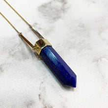 Load image into Gallery viewer, Yellow Gold and Lapis Lazuli Pendant
